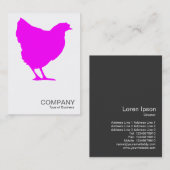 マゼンタヘンシンボル02 – 白 名刺 (正面/裏面)