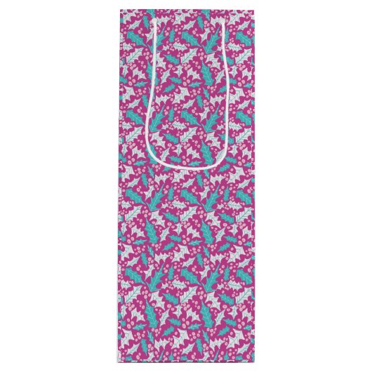 マゼンタホリーワイン抱き枕 ワインギフトバッグ (正面)