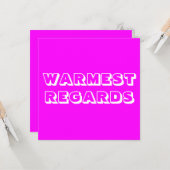 マゼンタホワイトを暖かはっきりしたくモダン カード (正面/裏面インサイチュ)