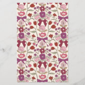 マゼンタボウフラワーの結婚ディナーメニュー (裏面)