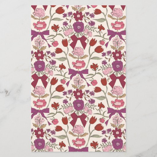 マゼンタボウフラワーの結婚ディナーメニュー (裏面)