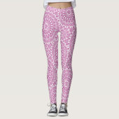 マゼンタマンダラ幾何学模様 レギンス (正面)