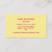 マゼンタミニマリスト 名刺 (裏面)