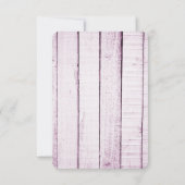 マゼンタモノグラム素朴ブライダルシャワー招待状 招待状 (裏面)