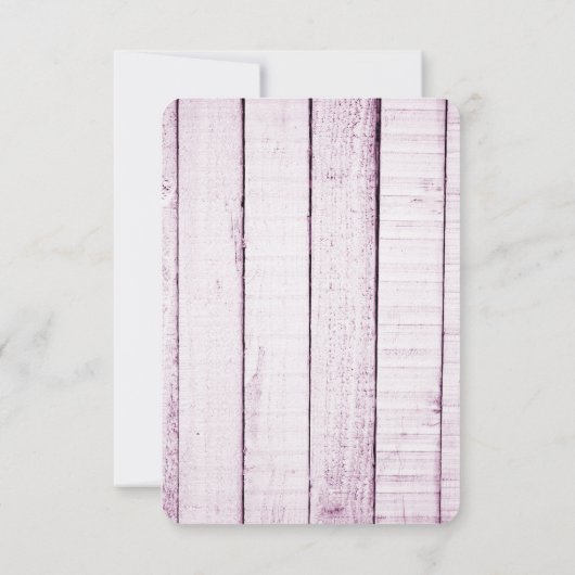 マゼンタモノグラム素朴ブライダルシャワー招待状 招待状 (裏面)