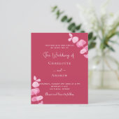 マゼンタユーカリプタス予算結婚式招待状 (スタンド正面)
