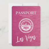 マゼンタラスベガス結婚パスポート 招待状 (裏面)