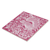 マゼンタリス華美ルウッドランド動物自然 タイル (側面)