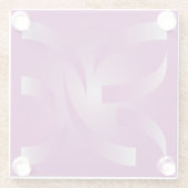 マゼンタリボン ガラスコースター (裏面)