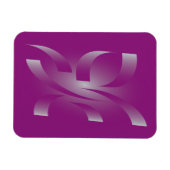 マゼンタリボン マグネット (横)