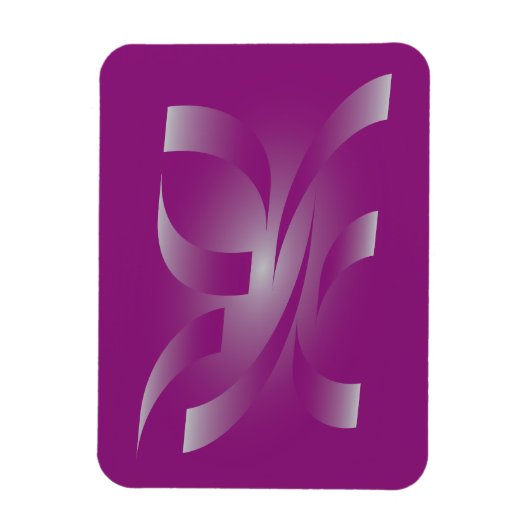 マゼンタリボン マグネット (縦)