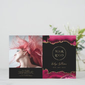 マゼンタレッドagate 2折りたたみパンフレット (スタンド正面)