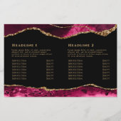 マゼンタレッドagate 2折りたたみパンフレット (裏面)