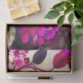 マゼンタワイルドピンクフローラデコペ紙 薄葉紙 (ギフト)