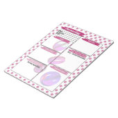 マゼンタ医療学生薬理学テンプレート ノートパッド (アングル)