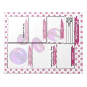 マゼンタ医療学生薬理学テンプレート ノートパッド (正面)