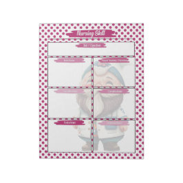 マゼンタ博士格言看護学生スキルテンプレート ノートパッド