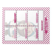 マゼンタ博士格言看護学生スキルテンプレート ノートパッド (正面)