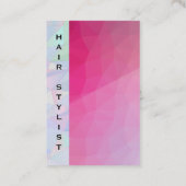 マゼンタ幾何学模様 | QRコード名刺 名刺 (裏面)