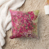 マゼンタ抽象芸術フローラクッション クッション (ブランケット)
