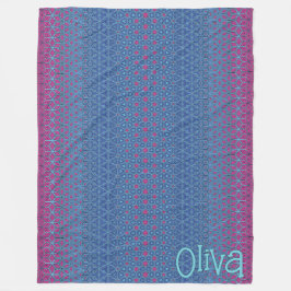 マゼンタ星変成 フリースブランケット