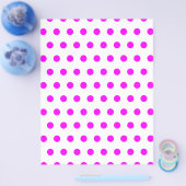 マゼンタ水玉模様チラシ チラシ (シングル)