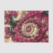 マゼンタ渦巻きフラクタル 薄葉紙 (正面)