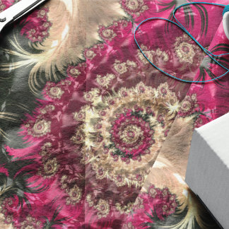 マゼンタ渦巻きフラクタル 薄葉紙