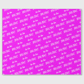 マゼンタ色になる花嫁 ラッピングペーパー (フラット)