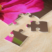 マゼンタ色の花 ジグソーパズル (側面)