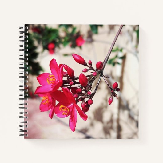 マゼンタ色の花 ノートブック (正面)