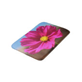 マゼンタ色の花 バスマット (アングル)