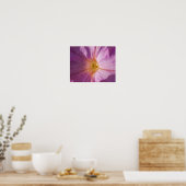 マゼンタ色の花 ポスター (キッチン)