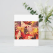 マゼンタ色 ポストカード (スタンド正面)