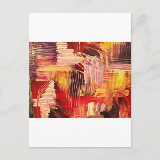 マゼンタ色 ポストカード (正面)