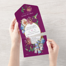 マゼンタ色Viva 2023 オールインワン招待状