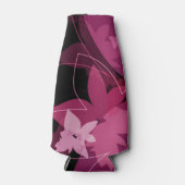 マゼンタ花柄 ボトルクーラー (正面)