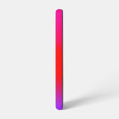 マゼンタ赤紫グラデーショグラデーションン SAMSUNG GALAXYケース (左側面)