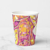 マゼンタ金ゴールドクリスマスパターン#21 ID1009 紙コップ (右)