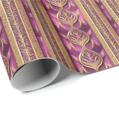 マゼンタ金ゴールドクリスマスパターン#27 ID1009 ラッピングペーパー (ロールコーナー)