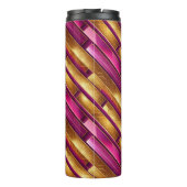 マゼンタ金ゴールドクリスマスパターン#28 ID1009 タンブラー (裏面)