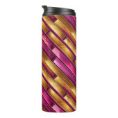 マゼンタ金ゴールドクリスマスパターン#28 ID1009 タンブラー (回転右)