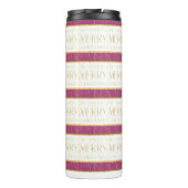 マゼンタ金ゴールドクリスマスパターン#35 ID1009 タンブラー (裏面)