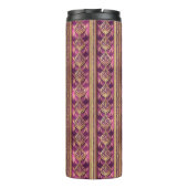 マゼンタ金ゴールドクリスマスララパターン#27 ID1009 タンブラー (裏面)