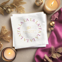 マゼンタ金ゴールドクリスマスFa La La ID1009