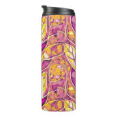 マゼンタ金ゴールドメリークリスマスパターン#21 ID1009 タンブラー (回転右)