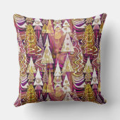 マゼンタ金ゴールドメリークリスマスパターン#25 ID1009 クッション (裏面)