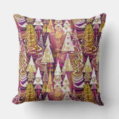 マゼンタ金ゴールドメリークリスマスパターン#25 ID1009 クッション (正面)