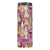 マゼンタ金ゴールドメリークリスマスパターン#25 ID1009 タンブラー (裏面)