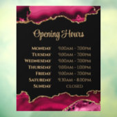 マゼンタ金ゴールド攪拌開口時間ウィンドウの固定 ウィンドウサイン (シート3)